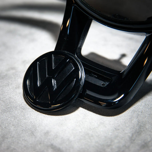 Hoogglans zwart stuurframe + logo VW sturen